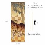 Japanese Tapestry Wall Art - Lucky Symbols Decor