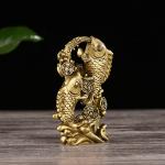 Resin Money Fish Statue for Feng Shui Wealth