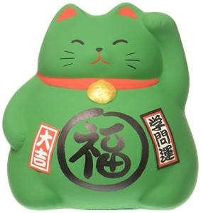 Ceramic Maneki Neko Lucky Cat Figurine