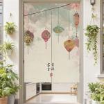MYRU Feng Shui Curtain with Lantern Design