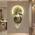 Large Metal Wall Art with LED Light