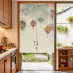 MYRU Feng Shui Curtain with Lantern Design