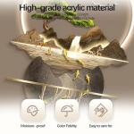 Large Metal Wall Art with LED Light