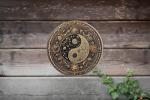 Vintage Yin-Yang Metal Wall Art Sign