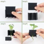 3 Holes Aquatic Plant Cup Holder - Black 2 Pcs