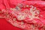 Chinese Wedding Bedding Set Queen - Red Satin