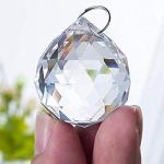 10pcs Clear Crystal Ball Feng Shui Suncatchers