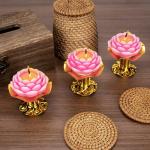 Lotus Flower Shaped Candle Set for Feng Shui