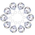 10pcs Clear Crystal Ball Feng Shui Suncatchers