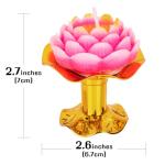 Lotus Flower Shaped Candle Set for Feng Shui