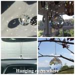 10pcs Clear Crystal Ball Feng Shui Suncatchers