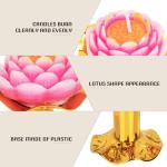 Lotus Flower Shaped Candle Set for Feng Shui
