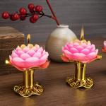 Lotus Flower Shaped Candle Set for Feng Shui