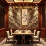 Koi Fish Wall Art for Feng Shui Decor