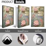 Vintage Koi Fish Canvas Art for Feng Shui