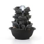 Indoor Feng Shui Tabletop Water Fountain with Light
