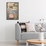 Vintage Koi Fish Canvas Art for Feng Shui