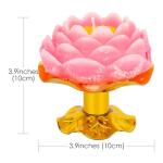 Lotus Flower Candles for Feng Shui Decor