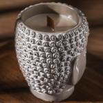 Meditation Buddha Candle with Smoky Oud Scent