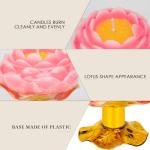 Lotus Flower Candles for Feng Shui Decor