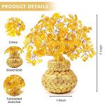 Citrine Crystal Money Tree for Luck and Wealth