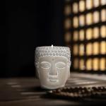 Meditation Buddha Candle with Smoky Oud Scent