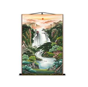 Chinese Landscape Waterfall Wall Art Scroll