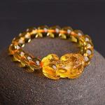 Citrine Wealth Bracelet with Pi Yao Charm