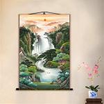 Chinese Landscape Waterfall Wall Art Scroll