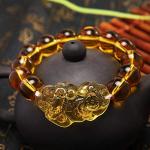 Citrine Wealth Bracelet with Pi Yao Charm