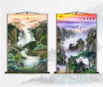 Chinese Landscape Waterfall Wall Art Scroll