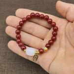 Cinnabar Feng Shui Bracelet for Prosperity and Luck