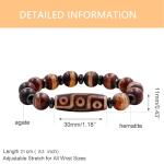 Nine Eyes Dzi Feng Shui Healing Bracelet