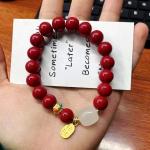 Cinnabar Feng Shui Bracelet for Prosperity and Luck