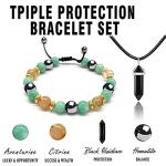 Citrine and Green Aventurine Feng Shui Bracelet