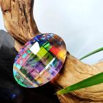 Colorful Oval Hanging Crystal Suncatcher Prisms