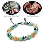 Citrine and Green Aventurine Feng Shui Bracelet