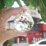 Clear Crystal Ball Prism Sun Catcher Pendant