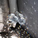 Clear Crystal Ball Prism Sun Catchers - 12pcs