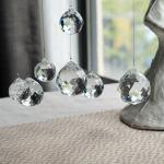 Clear Crystal Ball Prism Sun Catchers - 12pcs