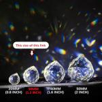 Clear Crystal Ball Prism Sun Catchers - 12pcs