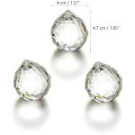 JIHUI 40mm Clear Crystal Ball Suncatcher