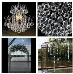 JIHUI 40mm Clear Crystal Ball Suncatcher