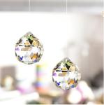 JIHUI 40mm Clear Crystal Ball Suncatcher