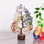 Chakra Tree of Life with Crystals for Positive Energy
