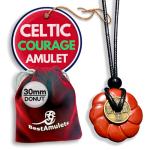 Lucky Red Jasper Celtic Lotus Amulet Necklace