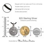 Lucky Coin Necklace - Sterling Silver Feng Shui Amulet