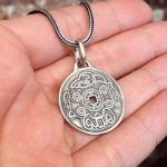 Lucky Coin Necklace - Sterling Silver Feng Shui Amulet