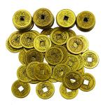 100 Chinese Fortune Coins for Feng Shui Luck