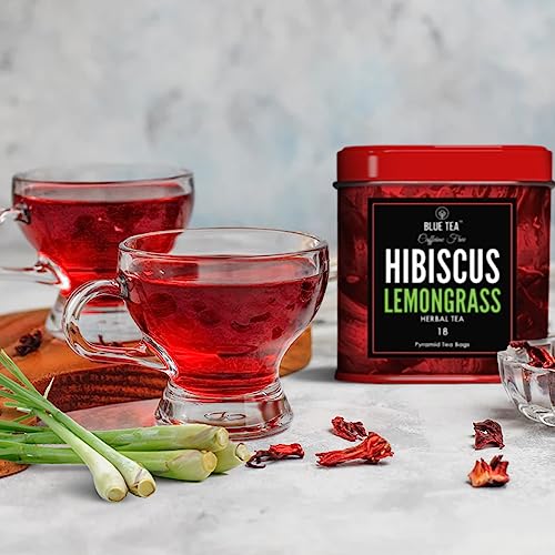 Hibiscus Lemongrass Blue Herbal Tea - 18 Bags